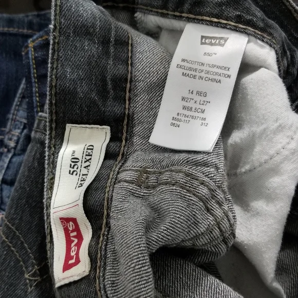 Levi Gray 550 Relaxed Straight Leg Jeans W27/L27 - Picture 4 of 8